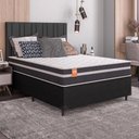 Ver imagem 1 de Cama Box Casal Qatar Colchão Inducol Molas MaxForce Pro 138x188x63cm