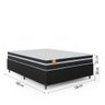 Cama Box Casal Qatar Colchão Inducol Molas MaxForce Pro 138x188x63cm  - 2