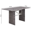 Ver imagem 4 de Sala de Jantar Uai Móveis Copacabana Mesa Granito 140x75 6 Cadeiras