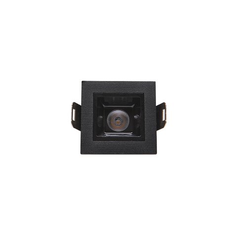 Luminária de Teto Spot Preto Led Taschibra Luz Pontual Arch 2w Embutir 2700k - Preto - Luz Quente 27