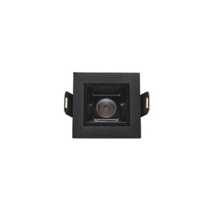 Luminária de Teto Spot Preto Led Taschibra Luz Pontual Arch 2w Embutir 2700k - Preto - Luz Quente 27