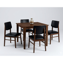 Ver imagem 1 de Conjunto de Mesa com 4 Cadeiras 80x80 Ágape em Madeira Machiato Preto