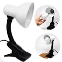Ver imagem 5 de Luminária Articulada Branca com Garra Presilha Bivolt E27 para Escritório e Estudo