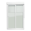 Ver imagem 1 de Porta Correr Integrada PVC 2F.230 x 180 Vliso Temperado c/Cremona Brimak