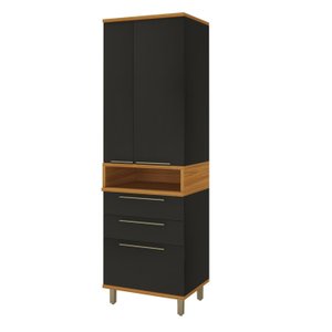 Paneleiro 70cm 2 Portas 3 Gavetas com Nicho para Cozinha Modulada Madri