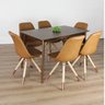 Conjunto Sala de Jantar Mesa Finlândia com 6 Cadeiras Luana - 1
