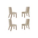 Ver imagem 1 de Cadeira Sala de Jantar Dakota Kit 4 Un Naturalle/suede Creme - Rufato