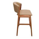 Ver mais imagens de Kit 02 Banquetas Alta com Encosto Madeira Charmy Courissimo:Courissimo/Omega Bege