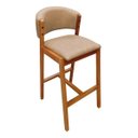 Ver imagem 7 de Kit 02 Banquetas Alta com Encosto Madeira Charmy Courissimo:Courissimo/Omega Bege