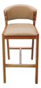 Ver imagem 6 de Kit 02 Banquetas Alta com Encosto Madeira Charmy Courissimo:Courissimo/Omega Bege