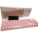 Ver imagem 3 de Teclado Rosa P/ Computador Notebook com Suporte de Celular