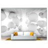 Papel De Parede Profundidade Bolas Arte Chão 3D At50 - 1