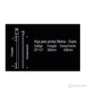 Ver imagem 2 de Puxador Zen Alça Dupla Moma 436mm Preto