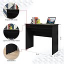 Ver imagem 2 de Escrivaninha Mesa de Computador 4020 2 Gavetas Preto Ej Móveis