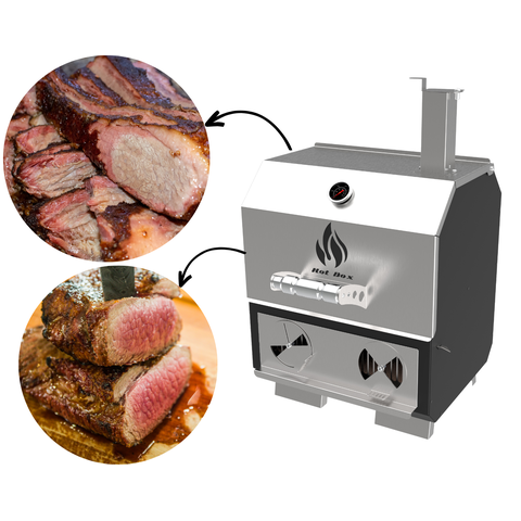 Churrasqueira Pit Smoker Hotbox para Bancada - Preto