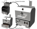 Ver imagem 2 de Churrasqueira Pit Smoker Hotbox para Bancada - Preto
