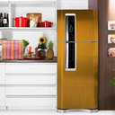 Ver imagem 3 de Adesivo para Geladeira Escovado Bronze 1,22m TACOLADO PAPEL DE PAREDE