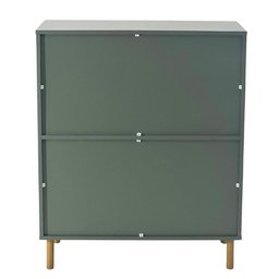 Comoda 80 Cm 4 Gavetas Pes Madeira Dm242 Verde Oliva Dtall - 6 Comoda 80 Cm 4 Gavetas Pes Madeira Dm242 Verde Oliva Dtall - 6