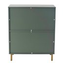 Ver imagem 6 de Comoda 80 Cm 4 Gavetas Pes Madeira Dm242 Verde Oliva Dtall