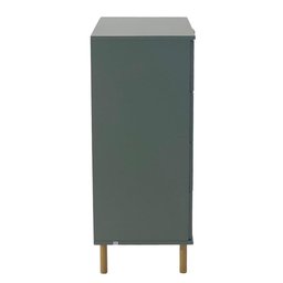 Comoda 80 Cm 4 Gavetas Pes Madeira Dm242 Verde Oliva Dtall - 8 Comoda 80 Cm 4 Gavetas Pes Madeira Dm242 Verde Oliva Dtall - 8