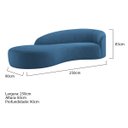 Ver imagem 3 de Divã Recamier Orgânico França 250cm Lado Esquerdo Linho
