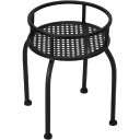 Ver imagem 2 de Jogo 2 Peças Mesas Decorativas Laterais Redondas Home&co Metal Preto - G:39x26x26 P:30x21x21 Cm