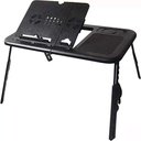 Ver imagem 1 de Mesa Dobrável Notebook Tablet 2 Cooler Mousepad Cabo Usb