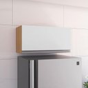 Ver imagem 5 de Armário Aéreo para Cozinha Andréia 1 Porta Amêndoa Branco - Ajl