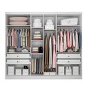 Ver imagem 3 de Guarda Roupa Casal 6 Portas 4 Gavetas com Espelho Lottus Novo Horizonte