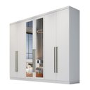 Ver imagem 4 de Guarda Roupa Casal 6 Portas 4 Gavetas com Espelho Lottus Novo Horizonte