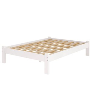 Cama Casal Turca New Madeira Maciça Cor Branco