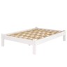 Cama Casal Turca New Madeira Maciça Cor Branco - 1