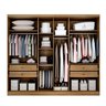 Guarda Roupa Casal 6 Portas 4 Gavetas com Espelho Lottus Novo Horizonte - 3