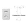 Kit 4 Tomada Dupla Monobloco 20a 2p+t 250v Ilumi Cor:branco - 3