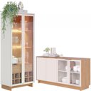Ver imagem 1 de Buffet Vitoria E Cristaleira Off White Freijo Clb Off White
