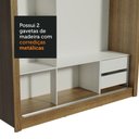 Ver mais imagens de Guarda-Roupa Casal Madesa Lyon 3 Portas de Correr de Espelho 2 Gavetas Rustic Cor:Rustic