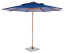 Ver imagem 1 de Ombrelone Leblon Azul Marinho em Madeira 2,00 Mt (larg) Base 65x65 Cm Central com Tecido Bagun -