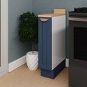 Ver imagem 1 de Balcão Porta Tempero Planejado 20cm com Tampo Arizona CabeCasa MadeiraOriginals Azul/Branco
