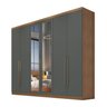 Guarda Roupa Casal 6 Portas 6 Gavetas com Espelho Lottus Novo Horizonte - 4