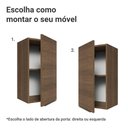 Ver imagem 4 de Armário Aéreo para Quarto 35 cm 1 Porta Rustic Neo Madesa