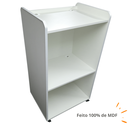 Ver imagem 2 de Balcão Caixa Ilha P/ Loja Recepção Simples 60cm Sem Parafuso Aparente MDF Branco