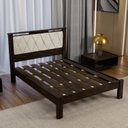 Ver imagem 2 de Cama Casal com Cabeceira Estofada Alaska 