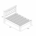 Ver imagem 3 de Cama Casal com Cabeceira Estofada Alaska 