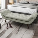 Ver imagem 2 de Puff Recamier 160 cm Pes Palito Venez Linho SL 76 Peer