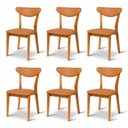 Ver imagem 2 de Kit 6 Cadeira de Jantar Madeira Maciça Floripa Estofada Premium Ergonomica Confortável Di Franco