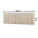 Ver imagem 2 de Cabeceira King Estofada com Led - Linho Bege