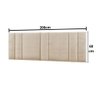 Cabeceira King Estofada com Led - Linho Bege - 2