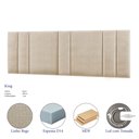 Ver imagem 3 de Cabeceira King Estofada com Led - Linho Bege