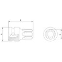 Ver imagem 2 de Soquete de Impacto Ponta Trafix em Aço Cromo Molibdênio T40 - Encaixe 1/2'' Pro