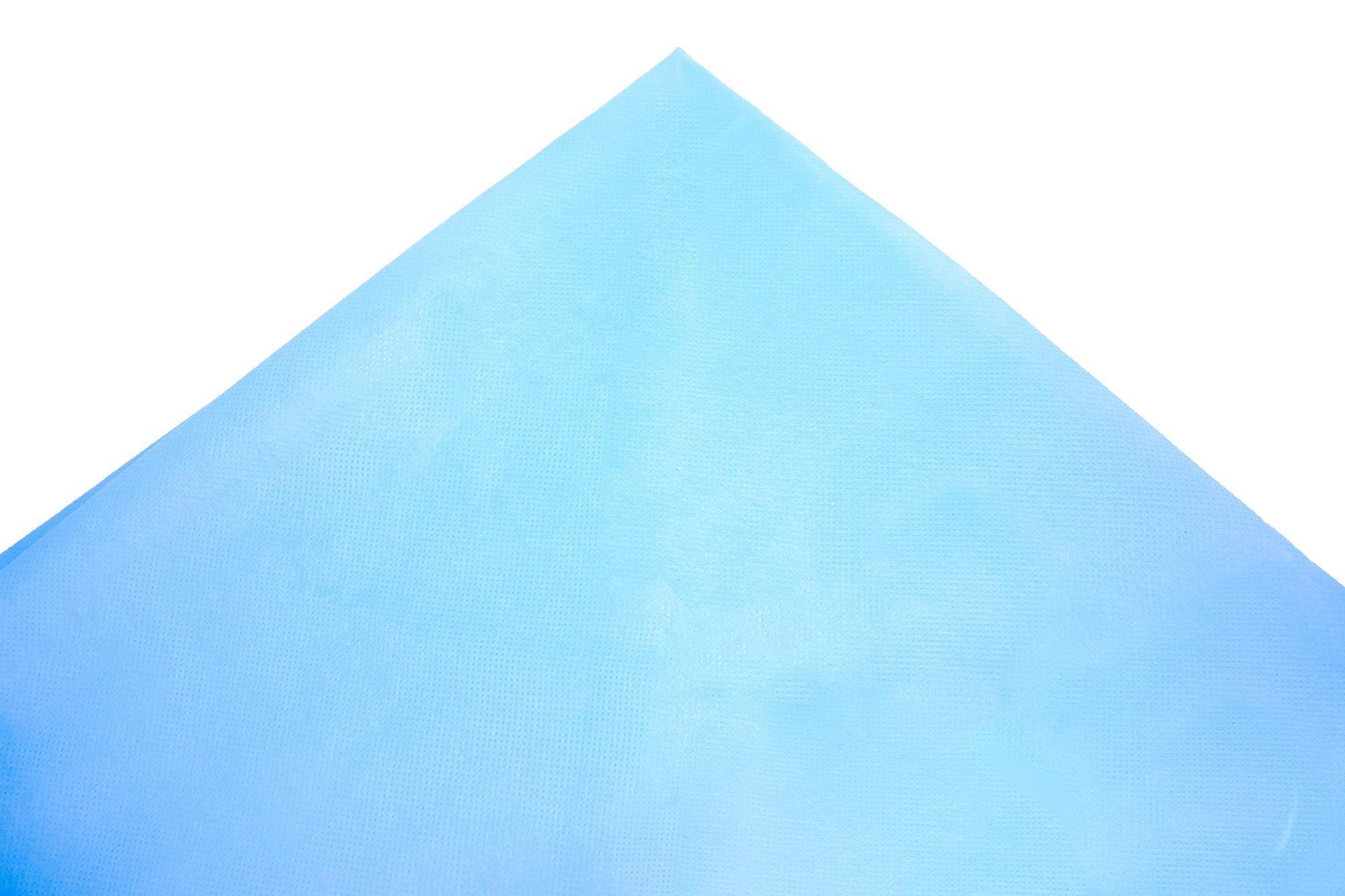 Toalha De Tnt Para Mesa 1,38X2,18 - 10 Uni Azul Claro E Azul - 1